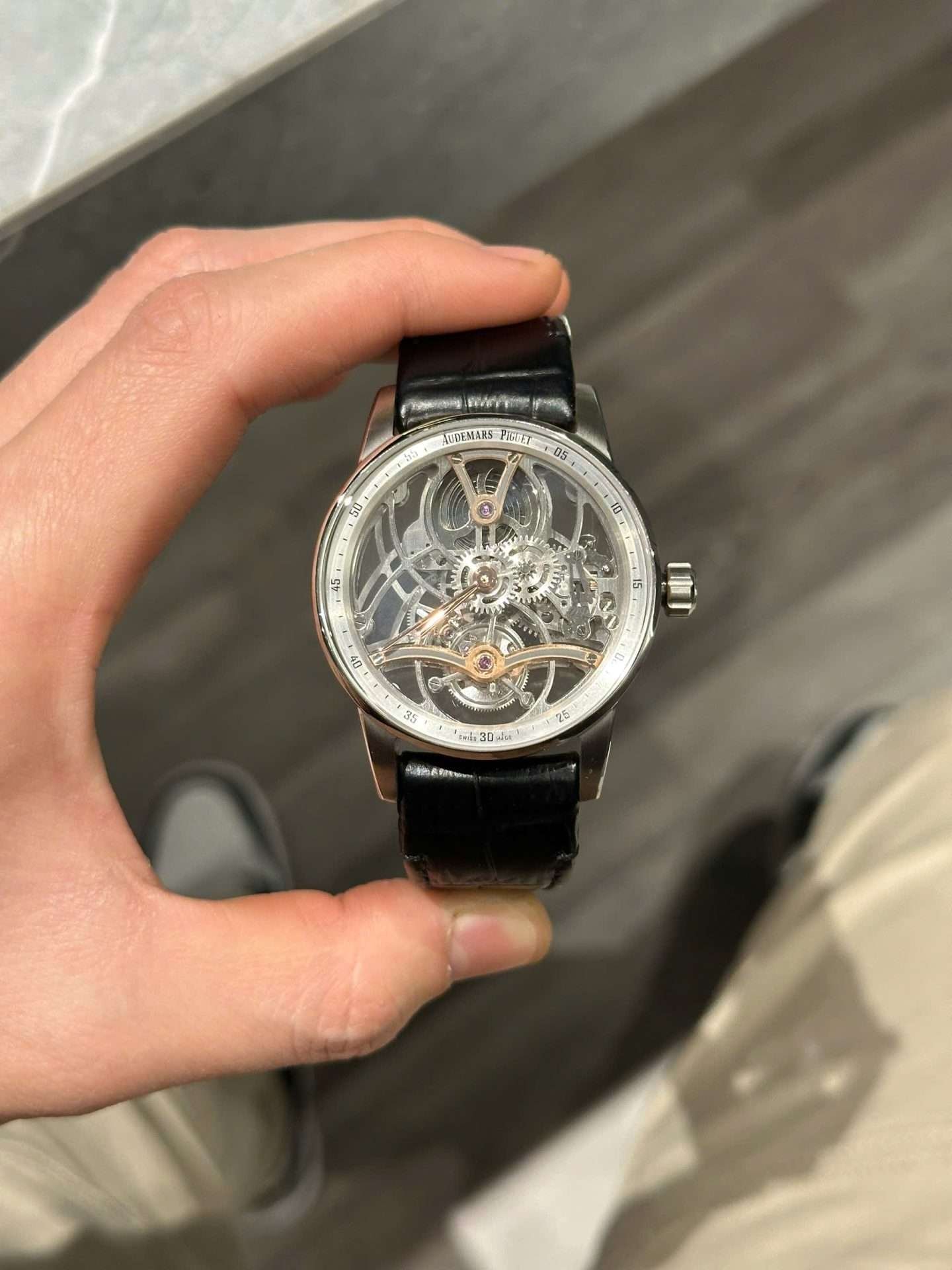 Audemars Piguet Tourbillon Openworked 26600 Rep 11 High-End White Face Skeleton Movement 41mm