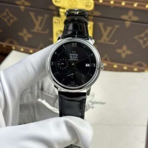 Omega Replica Watch De Ville Prestige Power Reserve Black Dial 39.5mm