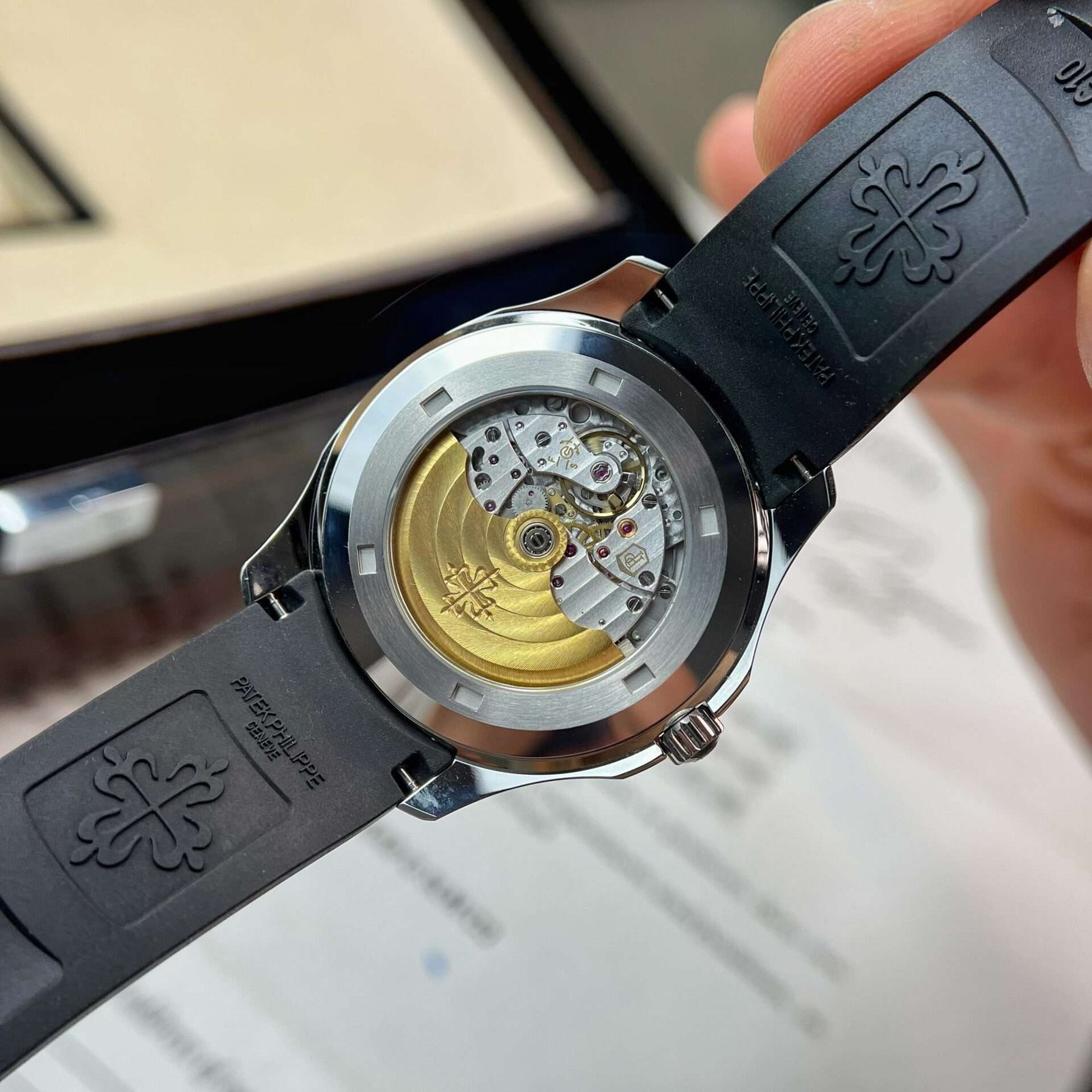 Patek Philippe Replica 1:1 Watch Aquanaut 5167A Black Dial Rubber Strap Factory 3K 40mm - Image 4