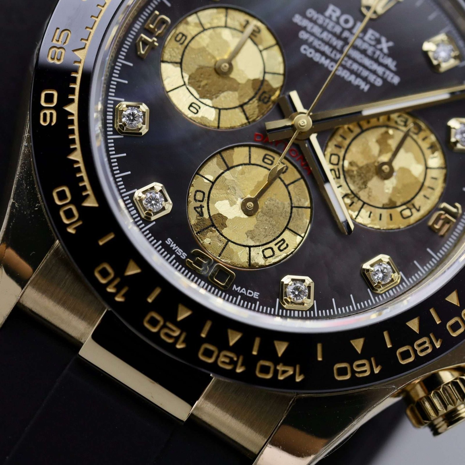 Rolex Replica 1:1 Watch Daytona Purple Mother-of-Pearl Dial Moissanite Diamond BT Factory 40mm - Image 2