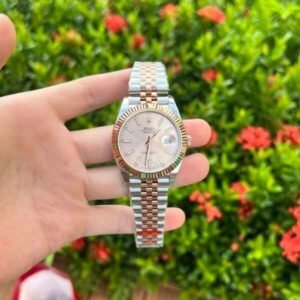 Rolex Replica 11 Watch DateJust Pink Dial Jubilee Strap Factory EW 41mm