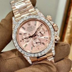 Rolex Daytona 126595TBR Gold-Plated with Moissanite Hong Kong Custom 40mm