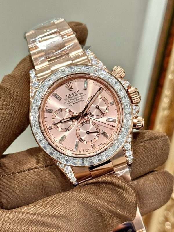 Rolex Daytona 126595TBR Gold-Plated with Moissanite Hong Kong Custom 40mm