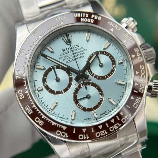 Rolex Cosmograph Daytona 126506 Replica Watch Dial Ice Blue Number Luminous Clean Factory 40mm - Image 3