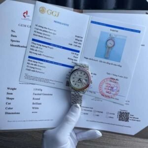 Rolex DateJust Blue Dial Full Diamond Moissanite Hong Kong 41mm