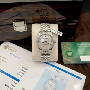 Rolex Replica 1:1 Watch DateJust Moissanite Diamond MOP Jubilee Strap EW 31mm