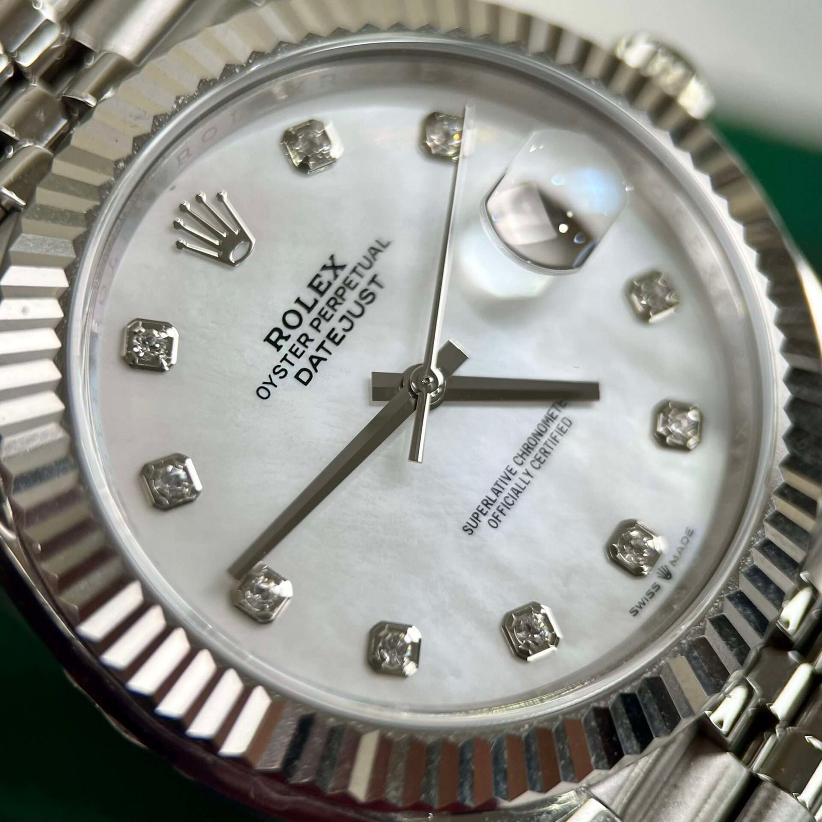 Rolex Replica 1:1 Watch DateJust Mother of Pearl Dial Jubilee Strap Factory EW 36-41mm - Image 4