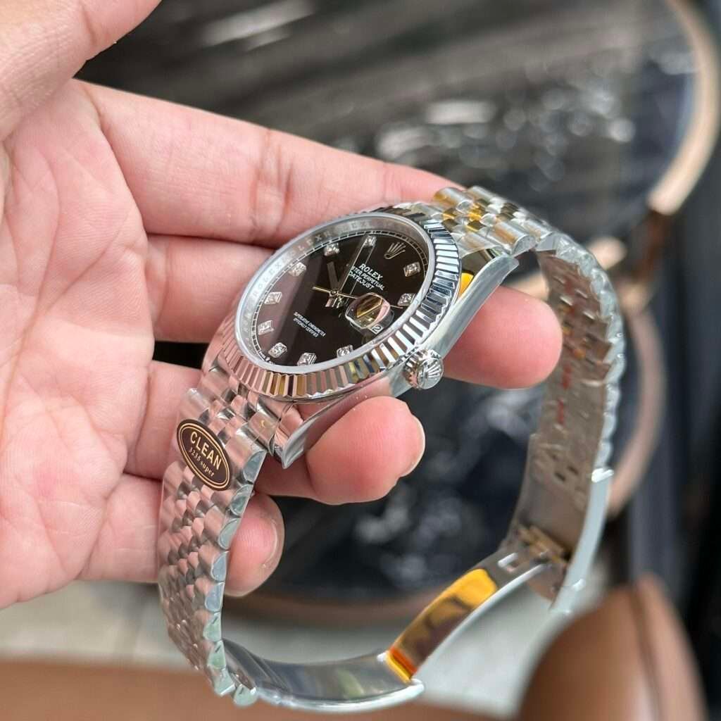 Rolex Replica 1:1 Watch Datejust 126334 Black Dial With Diamond Numbers Clean 41mm - Image 3
