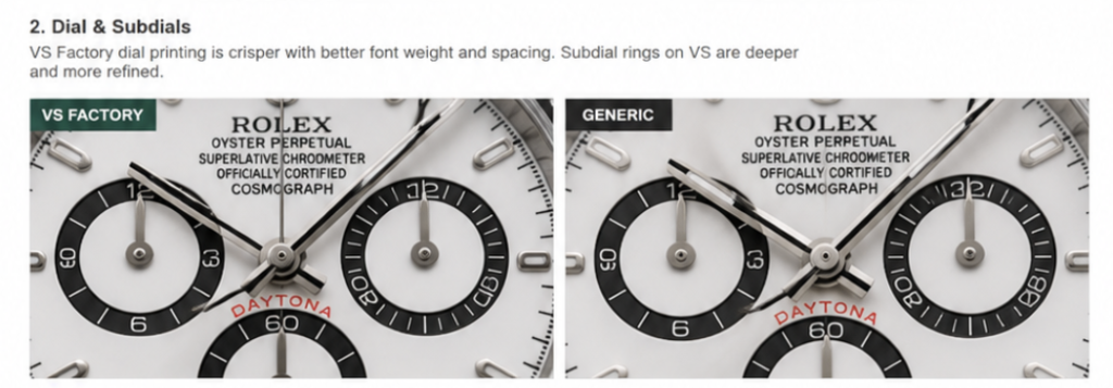 VS Factory Rolex Daytona 126500LN vs Generic: Full Comparison Guide