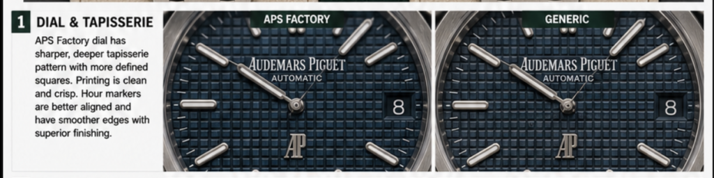 APS Factory AP Royal Oak vs Generic Replica: Detailed Comparison (2026)