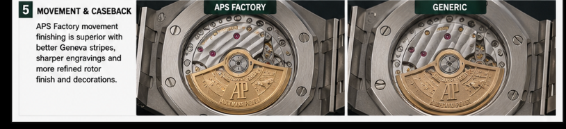 APS Factory AP Royal Oak vs Generic Replica: Detailed Comparison (2026)